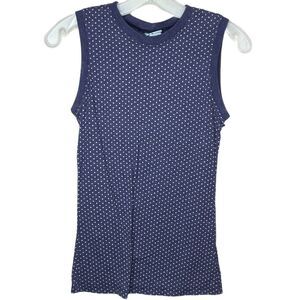 Damsel Sleeveless Polka Dot Top‎ Blue